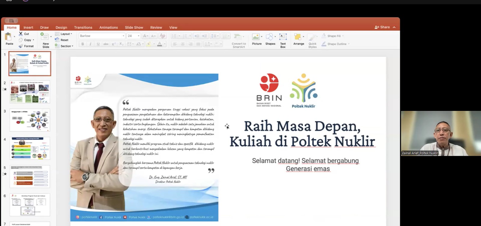 Poltek Nuklir Paparkan PMB Jalur Prestasi Gelombang Dua ke Siswa SMA IT Al Uswah Bangil