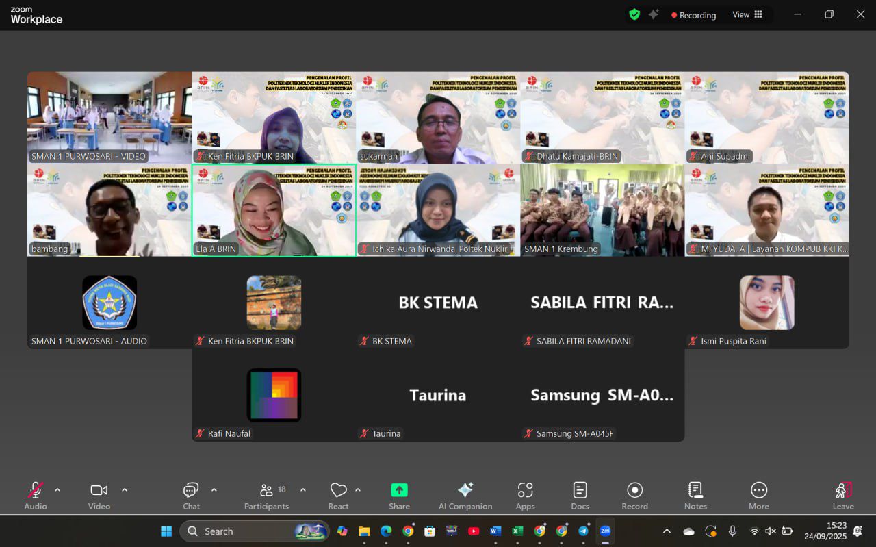 Poltek Nuklir BRIN Kenalkan Pendidikan Vokasi dan Fasilitas Riset ke SMA di Jawa Timur dan Yogyakarta